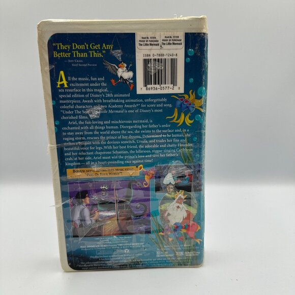 Disneys The Little Mermaid VHS 1998 Fully Restored Special Edition Factory Seale - Picture 2 of 2